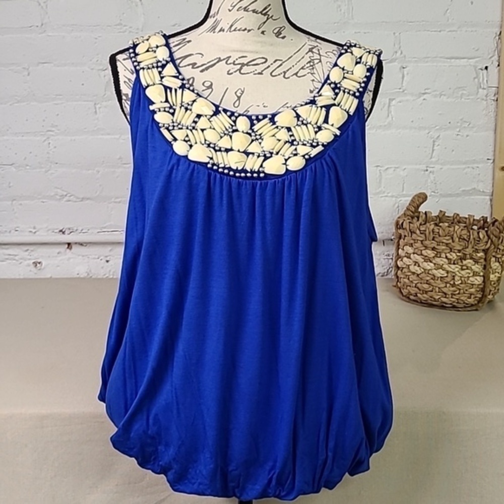 Alfani Beaded Loose Tank Size 2X